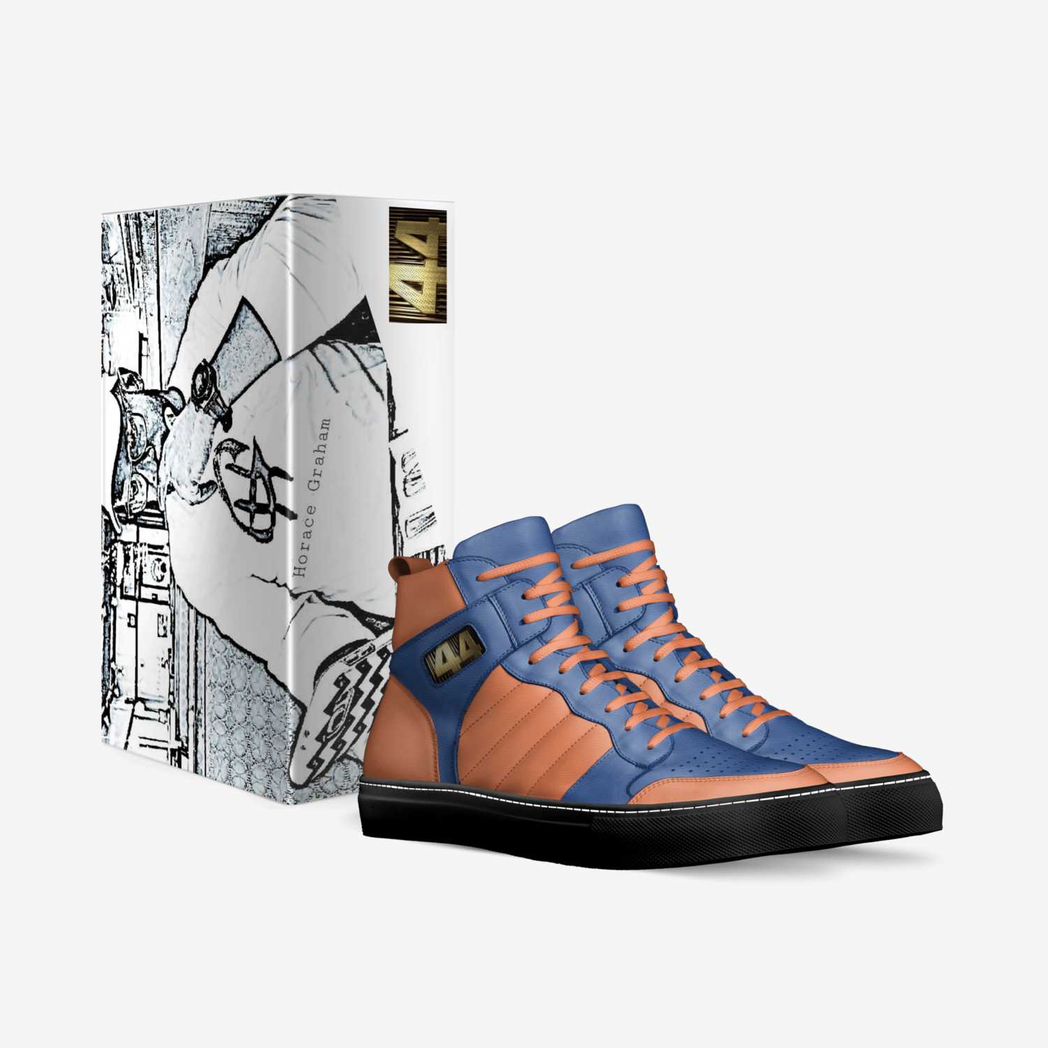 Mizz 44 custom made in Italy shoes by Horace Graham | Box view